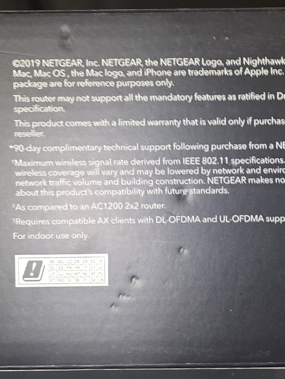 NETGEAR AX1800 WiFi 6 Router RAX20 w/ Original Box - Picture 4 of 4